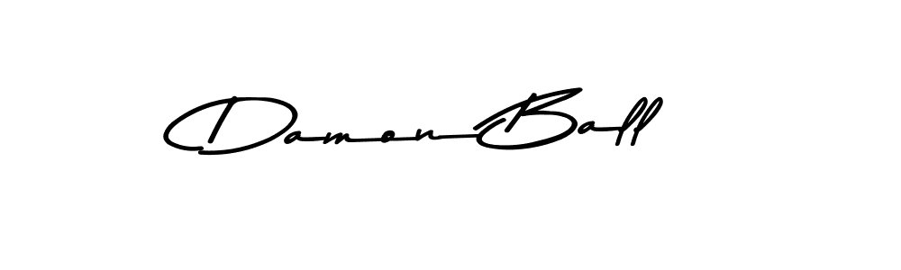 Create a beautiful signature design for name Damon Ball. With this signature (Asem Kandis PERSONAL USE) fonts, you can make a handwritten signature for free. Damon Ball signature style 9 images and pictures png