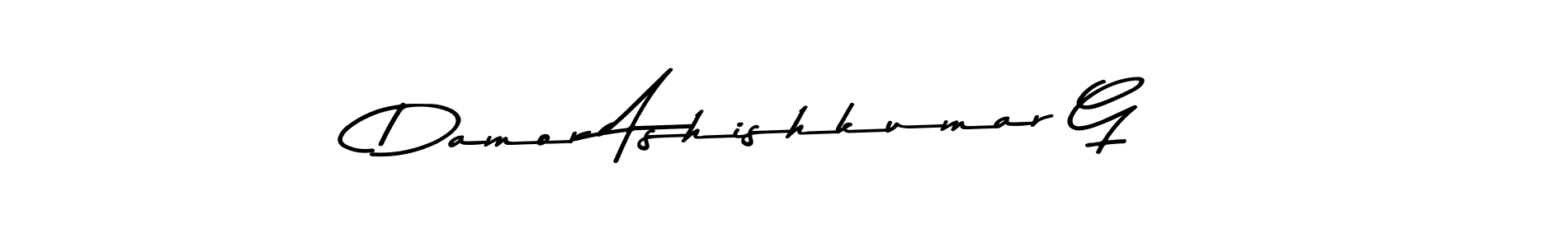 Damor Ashishkumar G stylish signature style. Best Handwritten Sign (Asem Kandis PERSONAL USE) for my name. Handwritten Signature Collection Ideas for my name Damor Ashishkumar G. Damor Ashishkumar G signature style 9 images and pictures png