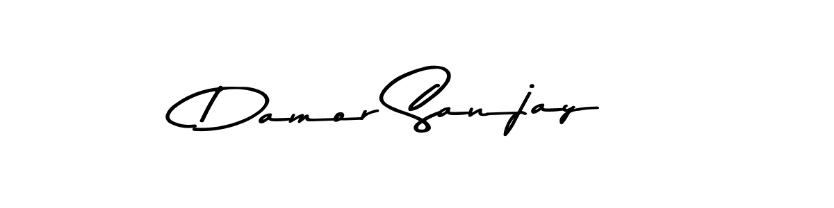 Design your own signature with our free online signature maker. With this signature software, you can create a handwritten (Asem Kandis PERSONAL USE) signature for name Damor Sanjay. Damor Sanjay signature style 9 images and pictures png