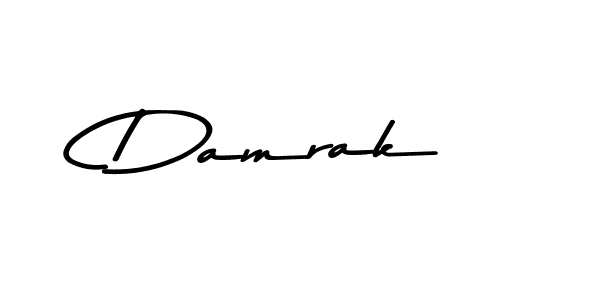 How to make Damrak name signature. Use Asem Kandis PERSONAL USE style for creating short signs online. This is the latest handwritten sign. Damrak signature style 9 images and pictures png