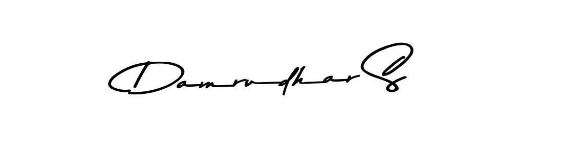 Make a beautiful signature design for name Damrudhar S. With this signature (Asem Kandis PERSONAL USE) style, you can create a handwritten signature for free. Damrudhar S signature style 9 images and pictures png