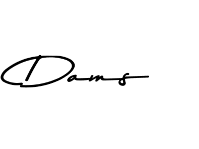 Asem Kandis PERSONAL USE is a professional signature style that is perfect for those who want to add a touch of class to their signature. It is also a great choice for those who want to make their signature more unique. Get Dams name to fancy signature for free. Dams signature style 9 images and pictures png