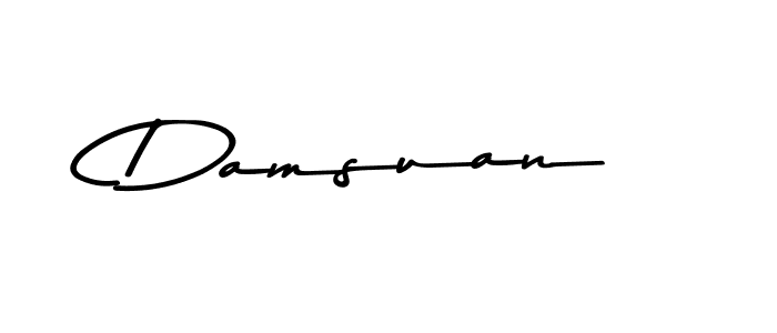 How to make Damsuan name signature. Use Asem Kandis PERSONAL USE style for creating short signs online. This is the latest handwritten sign. Damsuan signature style 9 images and pictures png