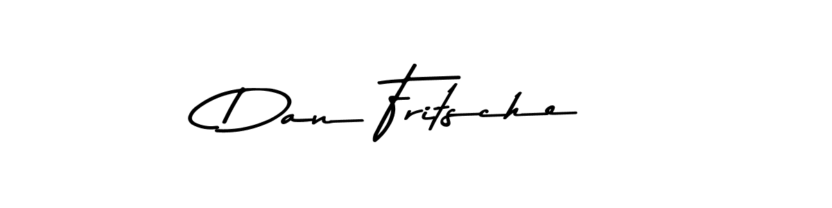 How to make Dan Fritsche name signature. Use Asem Kandis PERSONAL USE style for creating short signs online. This is the latest handwritten sign. Dan Fritsche signature style 9 images and pictures png
