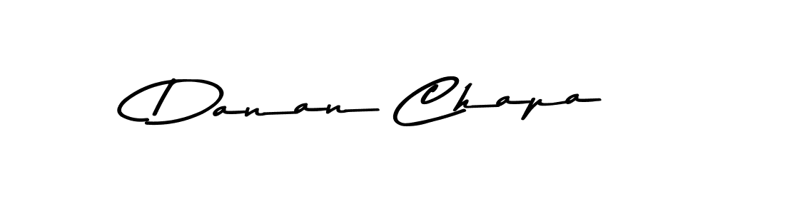 How to make Danan Chapa signature? Asem Kandis PERSONAL USE is a professional autograph style. Create handwritten signature for Danan Chapa name. Danan Chapa signature style 9 images and pictures png