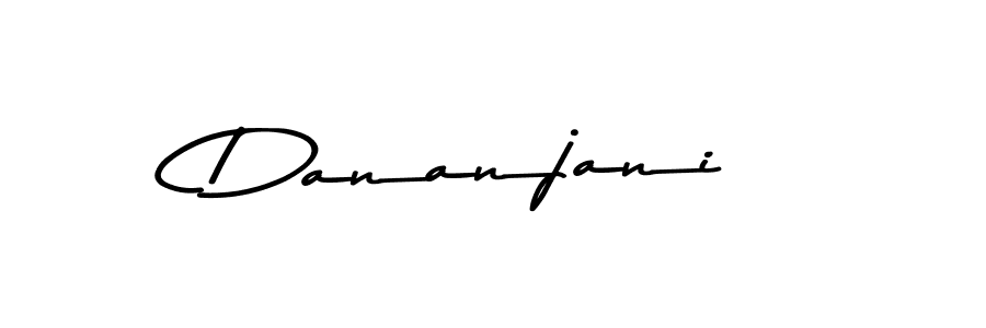 Use a signature maker to create a handwritten signature online. With this signature software, you can design (Asem Kandis PERSONAL USE) your own signature for name Dananjani. Dananjani signature style 9 images and pictures png