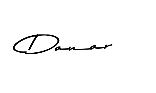 Create a beautiful signature design for name Danar. With this signature (Asem Kandis PERSONAL USE) fonts, you can make a handwritten signature for free. Danar signature style 9 images and pictures png