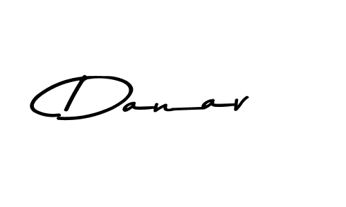 Use a signature maker to create a handwritten signature online. With this signature software, you can design (Asem Kandis PERSONAL USE) your own signature for name Danav. Danav signature style 9 images and pictures png