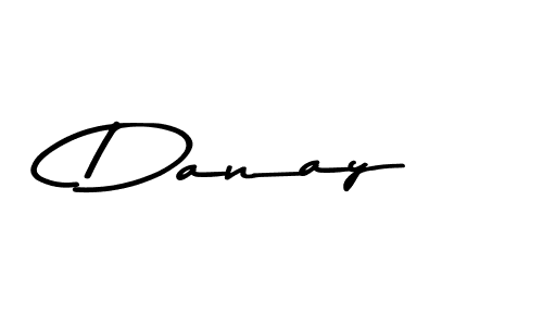 Use a signature maker to create a handwritten signature online. With this signature software, you can design (Asem Kandis PERSONAL USE) your own signature for name Danay. Danay signature style 9 images and pictures png