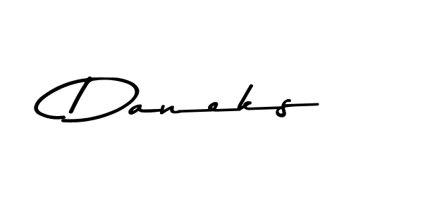 Use a signature maker to create a handwritten signature online. With this signature software, you can design (Asem Kandis PERSONAL USE) your own signature for name Daneks. Daneks signature style 9 images and pictures png