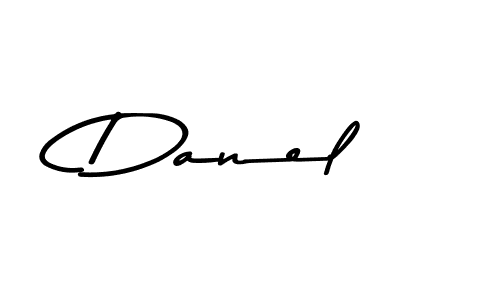 You should practise on your own different ways (Asem Kandis PERSONAL USE) to write your name (Danel) in signature. don't let someone else do it for you. Danel signature style 9 images and pictures png