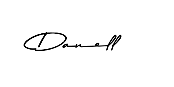 Use a signature maker to create a handwritten signature online. With this signature software, you can design (Asem Kandis PERSONAL USE) your own signature for name Danell. Danell signature style 9 images and pictures png