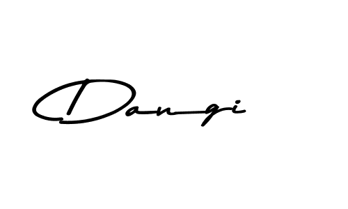 Create a beautiful signature design for name Dangi. With this signature (Asem Kandis PERSONAL USE) fonts, you can make a handwritten signature for free. Dangi signature style 9 images and pictures png