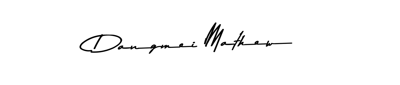 Design your own signature with our free online signature maker. With this signature software, you can create a handwritten (Asem Kandis PERSONAL USE) signature for name Dangmei Mathew. Dangmei Mathew signature style 9 images and pictures png