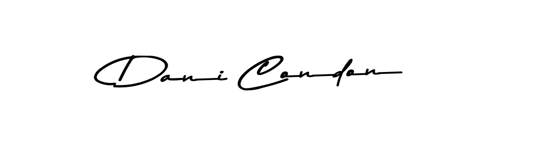 How to make Dani Condon signature? Asem Kandis PERSONAL USE is a professional autograph style. Create handwritten signature for Dani Condon name. Dani Condon signature style 9 images and pictures png