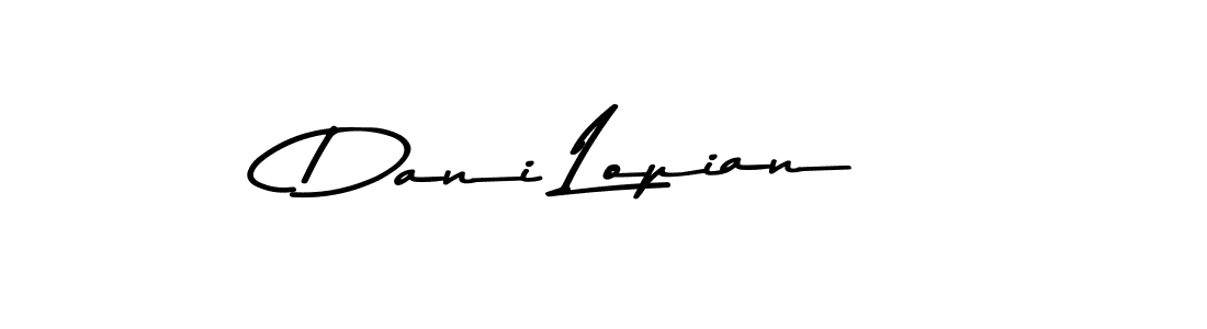 Make a beautiful signature design for name Dani Lopian. Use this online signature maker to create a handwritten signature for free. Dani Lopian signature style 9 images and pictures png