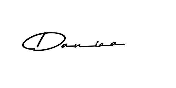 How to make Danica name signature. Use Asem Kandis PERSONAL USE style for creating short signs online. This is the latest handwritten sign. Danica signature style 9 images and pictures png
