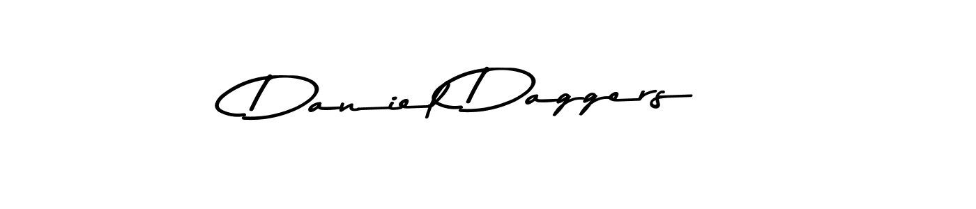 Design your own signature with our free online signature maker. With this signature software, you can create a handwritten (Asem Kandis PERSONAL USE) signature for name Daniel Daggers. Daniel Daggers signature style 9 images and pictures png