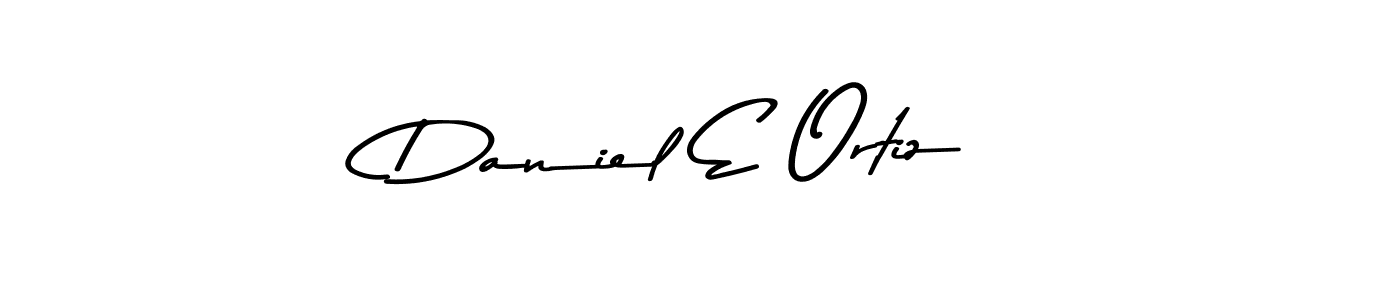 Daniel E Ortiz stylish signature style. Best Handwritten Sign (Asem Kandis PERSONAL USE) for my name. Handwritten Signature Collection Ideas for my name Daniel E Ortiz. Daniel E Ortiz signature style 9 images and pictures png