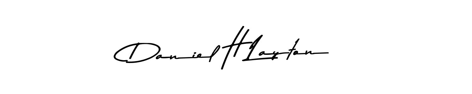 Create a beautiful signature design for name Daniel H Layton. With this signature (Asem Kandis PERSONAL USE) fonts, you can make a handwritten signature for free. Daniel H Layton signature style 9 images and pictures png