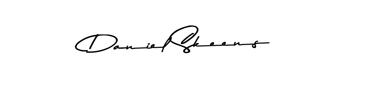 Create a beautiful signature design for name Daniel Skeens. With this signature (Asem Kandis PERSONAL USE) fonts, you can make a handwritten signature for free. Daniel Skeens signature style 9 images and pictures png