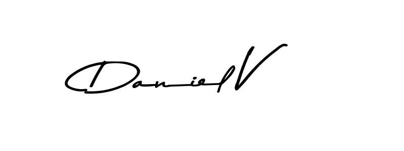 Use a signature maker to create a handwritten signature online. With this signature software, you can design (Asem Kandis PERSONAL USE) your own signature for name Daniel V. Daniel V signature style 9 images and pictures png