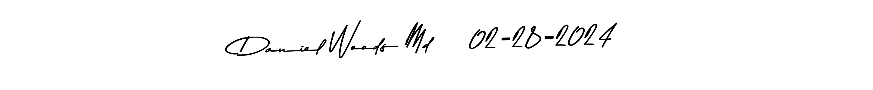 Create a beautiful signature design for name Daniel Woods Md    02-28-2024. With this signature (Asem Kandis PERSONAL USE) fonts, you can make a handwritten signature for free. Daniel Woods Md    02-28-2024 signature style 9 images and pictures png