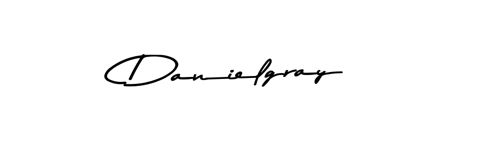 Create a beautiful signature design for name Danielgray. With this signature (Asem Kandis PERSONAL USE) fonts, you can make a handwritten signature for free. Danielgray signature style 9 images and pictures png