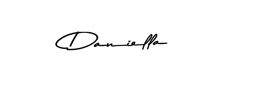 Use a signature maker to create a handwritten signature online. With this signature software, you can design (Asem Kandis PERSONAL USE) your own signature for name Daniella . Daniella  signature style 9 images and pictures png