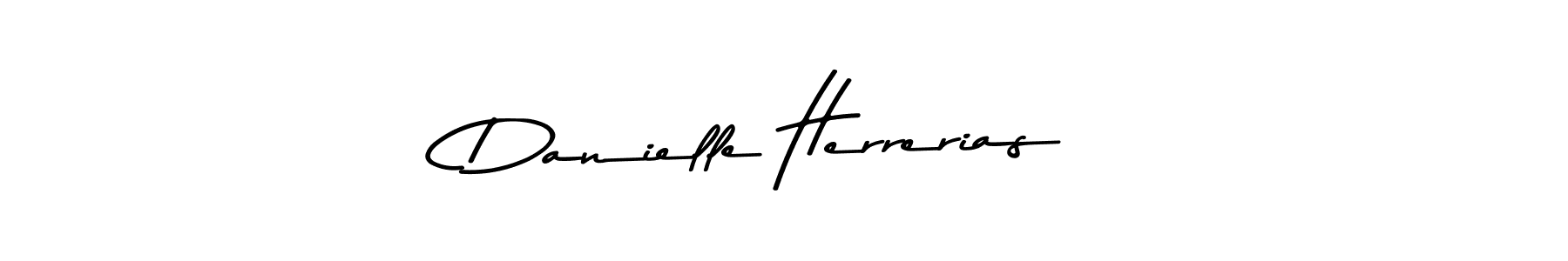 Design your own signature with our free online signature maker. With this signature software, you can create a handwritten (Asem Kandis PERSONAL USE) signature for name Danielle Herrerias. Danielle Herrerias signature style 9 images and pictures png