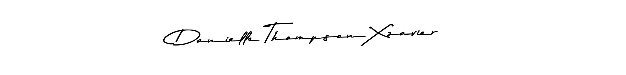 Create a beautiful signature design for name Danielle Thompson Xzavier. With this signature (Asem Kandis PERSONAL USE) fonts, you can make a handwritten signature for free. Danielle Thompson Xzavier signature style 9 images and pictures png