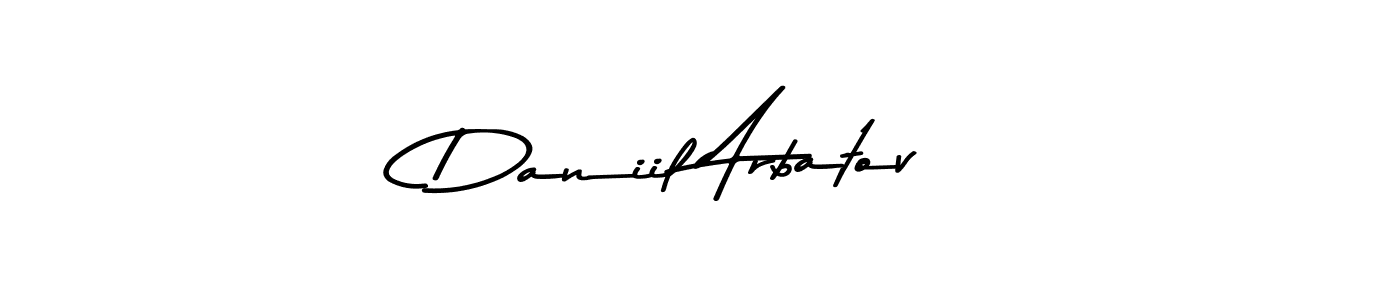 Use a signature maker to create a handwritten signature online. With this signature software, you can design (Asem Kandis PERSONAL USE) your own signature for name Daniil Arbatov. Daniil Arbatov signature style 9 images and pictures png