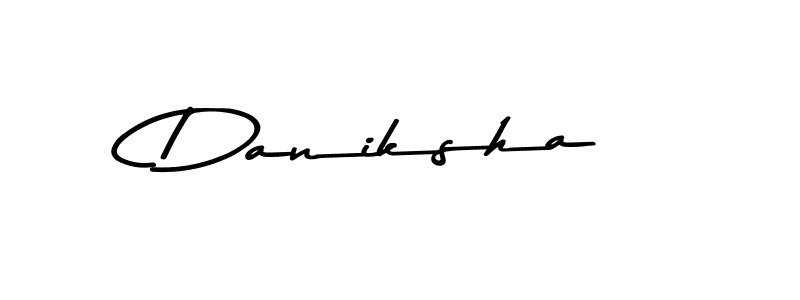 Design your own signature with our free online signature maker. With this signature software, you can create a handwritten (Asem Kandis PERSONAL USE) signature for name Daniksha. Daniksha signature style 9 images and pictures png