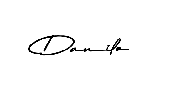 Design your own signature with our free online signature maker. With this signature software, you can create a handwritten (Asem Kandis PERSONAL USE) signature for name Danilo. Danilo signature style 9 images and pictures png