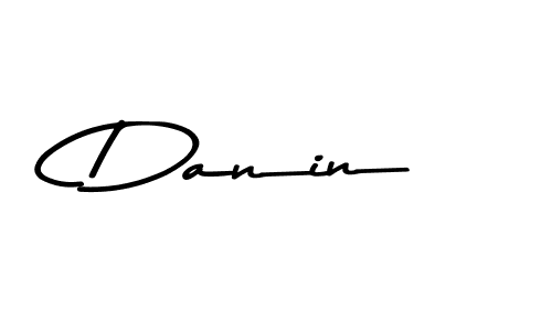 Use a signature maker to create a handwritten signature online. With this signature software, you can design (Asem Kandis PERSONAL USE) your own signature for name Danin. Danin signature style 9 images and pictures png