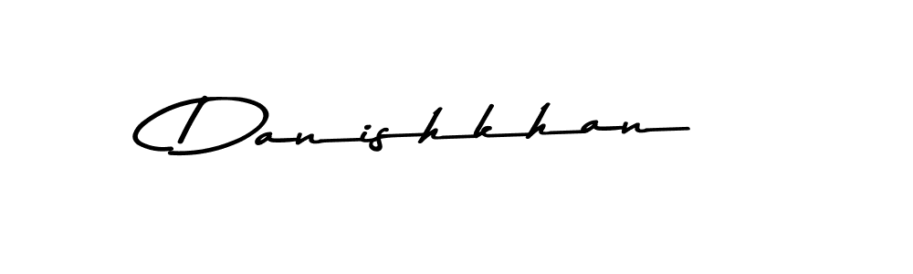 How to make Danishkhan name signature. Use Asem Kandis PERSONAL USE style for creating short signs online. This is the latest handwritten sign. Danishkhan signature style 9 images and pictures png