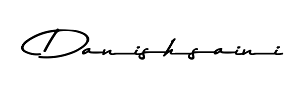 Download transparent PNG signature for name Danishsaini styled with Asem Kandis PERSONAL USE font. Ready to paste directly into PDF and Word agreements. Danishsaini signature style 9 images and pictures png