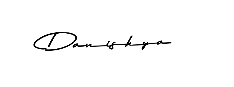 Use a signature maker to create a handwritten signature online. With this signature software, you can design (Asem Kandis PERSONAL USE) your own signature for name Danishya. Danishya signature style 9 images and pictures png