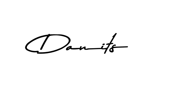 You should practise on your own different ways (Asem Kandis PERSONAL USE) to write your name (Danits) in signature. don't let someone else do it for you. Danits signature style 9 images and pictures png