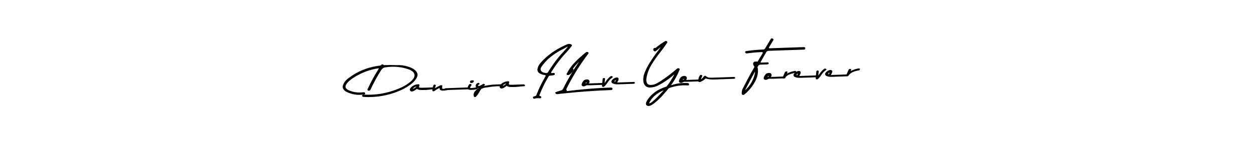 Create a beautiful signature design for name Daniya I Love You Forever. With this signature (Asem Kandis PERSONAL USE) fonts, you can make a handwritten signature for free. Daniya I Love You Forever signature style 9 images and pictures png