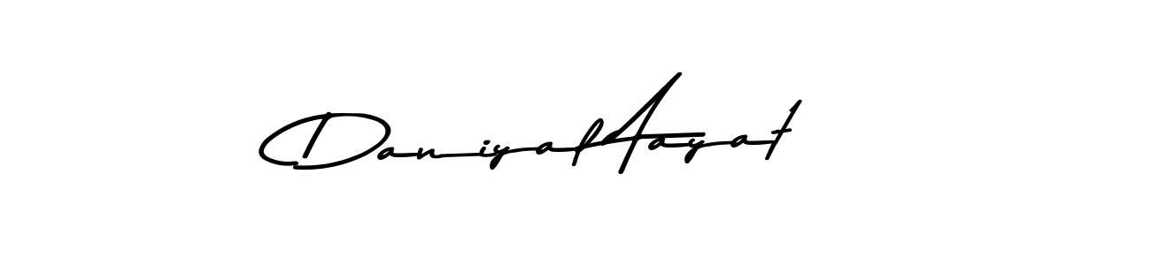 You can use this online signature creator to create a handwritten signature for the name Daniyal Aayat. This is the best online autograph maker. Daniyal Aayat signature style 9 images and pictures png