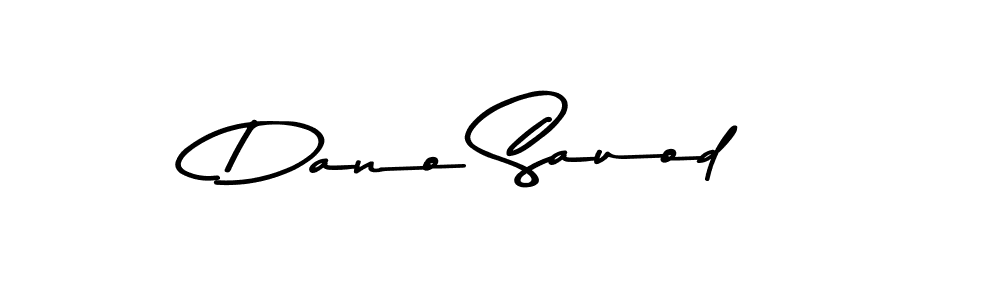 How to make Dano Sauod name signature. Use Asem Kandis PERSONAL USE style for creating short signs online. This is the latest handwritten sign. Dano Sauod signature style 9 images and pictures png