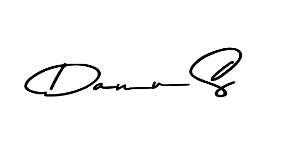 Create a beautiful signature design for name Danu S. With this signature (Asem Kandis PERSONAL USE) fonts, you can make a handwritten signature for free. Danu S signature style 9 images and pictures png