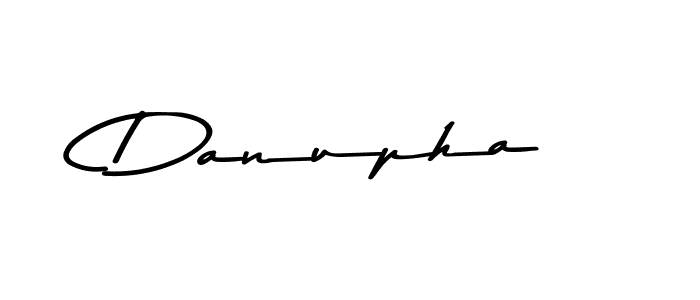 Design your own signature with our free online signature maker. With this signature software, you can create a handwritten (Asem Kandis PERSONAL USE) signature for name Danupha. Danupha signature style 9 images and pictures png