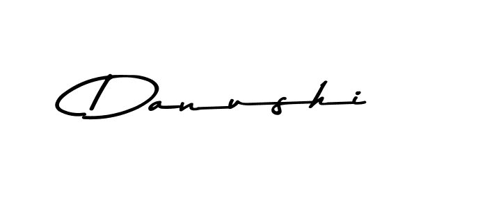 Make a beautiful signature design for name Danushi. With this signature (Asem Kandis PERSONAL USE) style, you can create a handwritten signature for free. Danushi signature style 9 images and pictures png