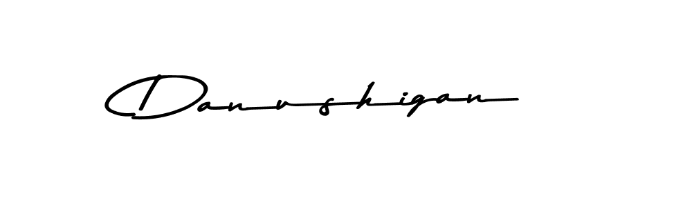 Create a beautiful signature design for name Danushigan. With this signature (Asem Kandis PERSONAL USE) fonts, you can make a handwritten signature for free. Danushigan signature style 9 images and pictures png