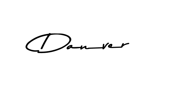 How to make Danver name signature. Use Asem Kandis PERSONAL USE style for creating short signs online. This is the latest handwritten sign. Danver signature style 9 images and pictures png