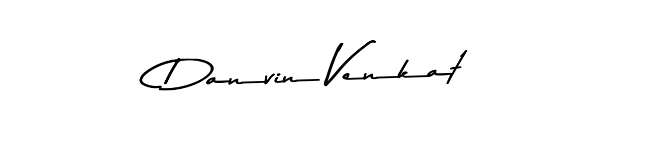 Make a beautiful signature design for name Danvin Venkat. With this signature (Asem Kandis PERSONAL USE) style, you can create a handwritten signature for free. Danvin Venkat signature style 9 images and pictures png