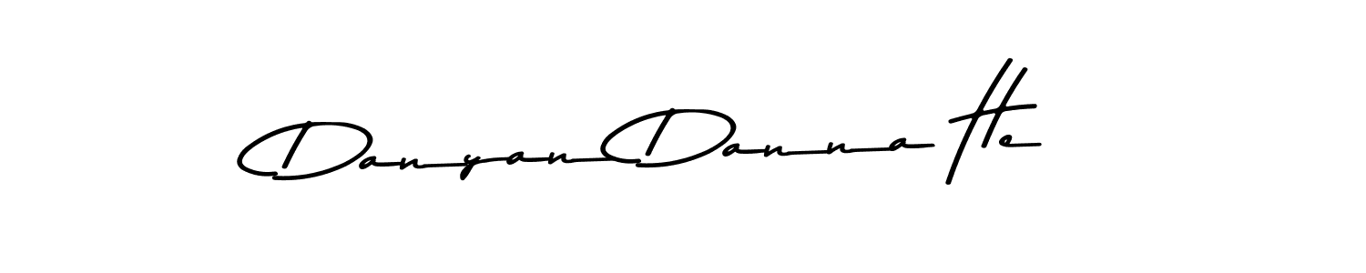 Also You can easily find your signature by using the search form. We will create Danyan Danna He name handwritten signature images for you free of cost using Asem Kandis PERSONAL USE sign style. Danyan Danna He signature style 9 images and pictures png