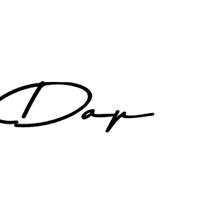 Create a beautiful signature design for name Dap. With this signature (Asem Kandis PERSONAL USE) fonts, you can make a handwritten signature for free. Dap signature style 9 images and pictures png